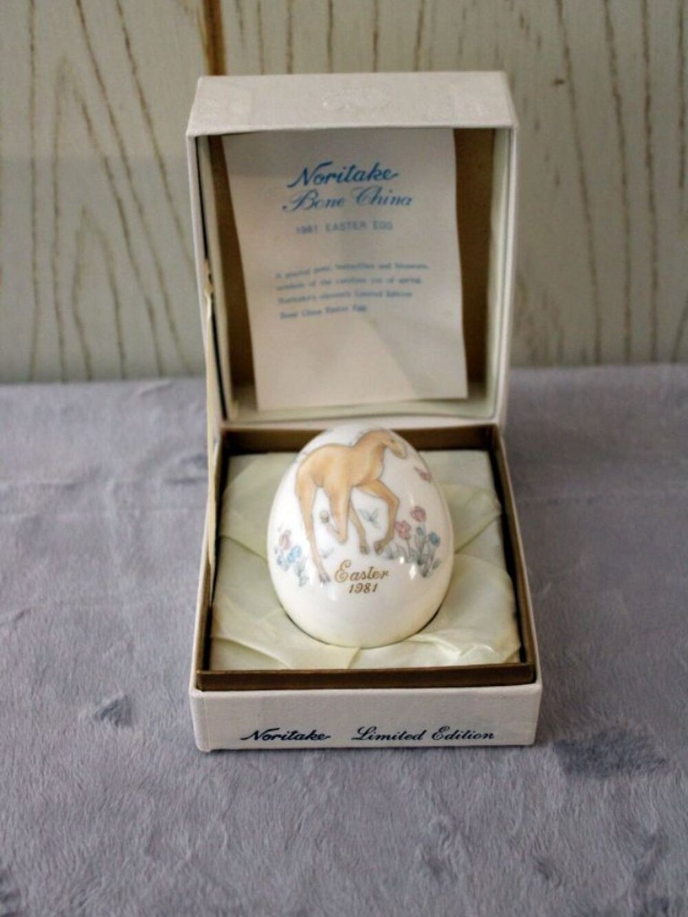 Noritake Bone China 1981 Easter Egg Foal - Vintage